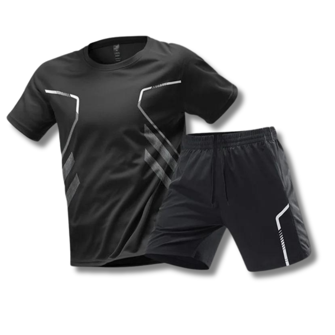Completo Sportivo Uomo T-shirt Shorts Casual Allenamento Estivo
