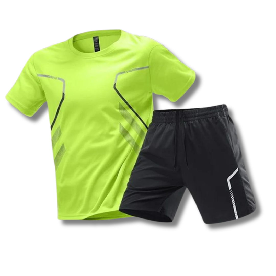 Completo Sportivo Uomo T-shirt Shorts Casual Allenamento Estivo