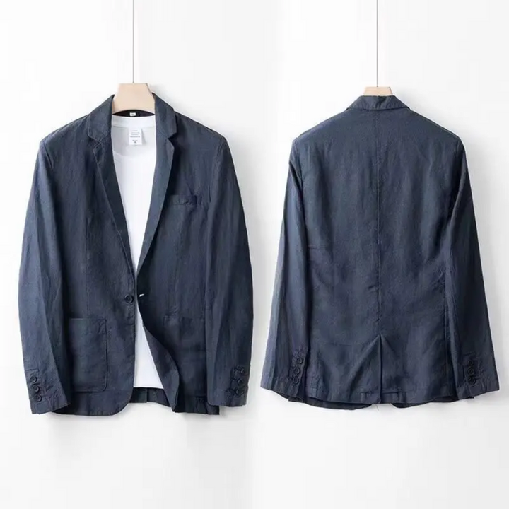 Blu navy completo uomo blazer e pantaloni – vista 2