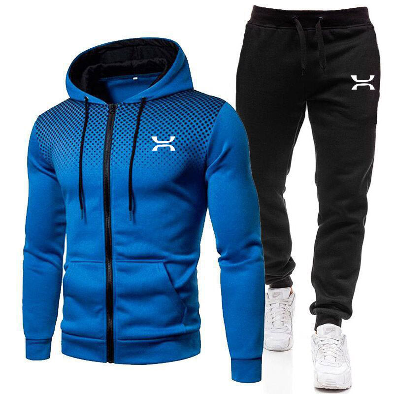 Completo sportivo da uomo con felpa e pantaloni