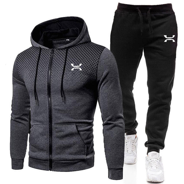 Completo sportivo da uomo con felpa e pantaloni