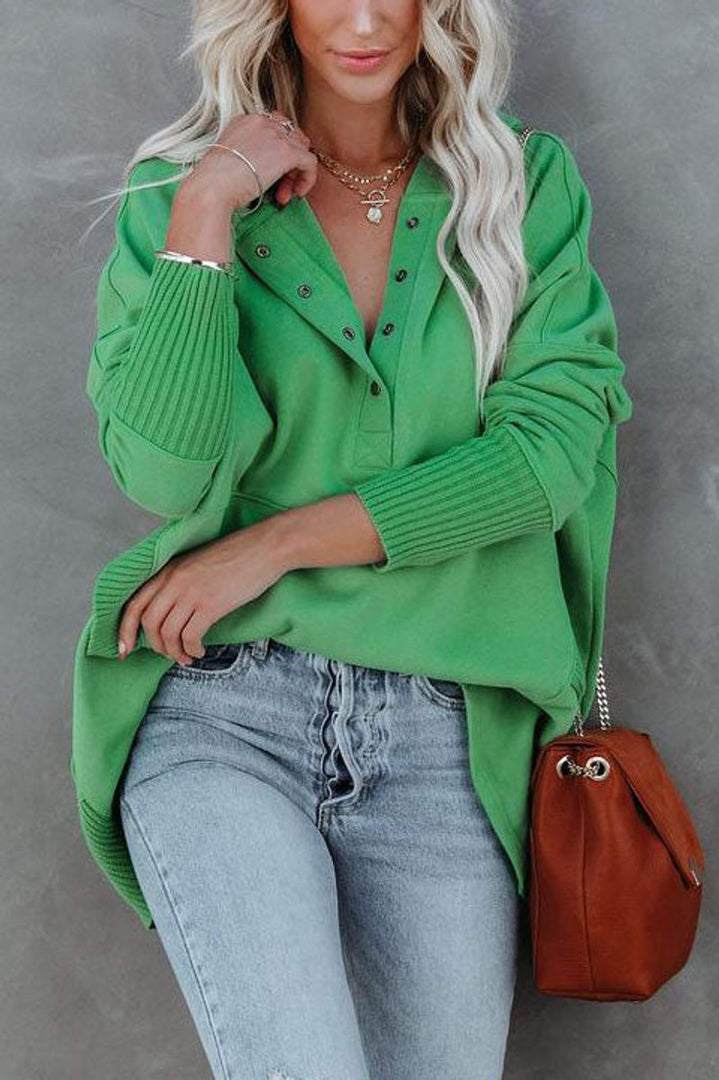 Felpa donna lunga verde – altra vista