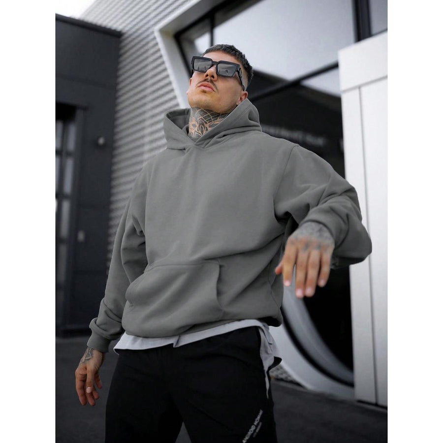 Herren-Kapuzenpullover mit Kängurutasche für die Freizeit