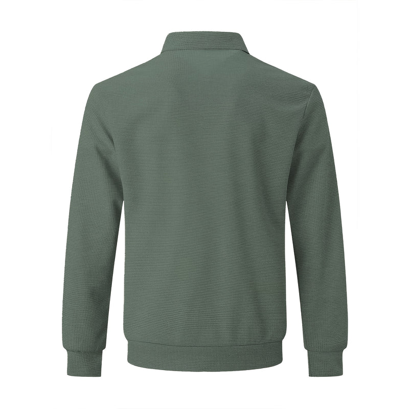 Giacca da uomo verde militare – vista posteriore