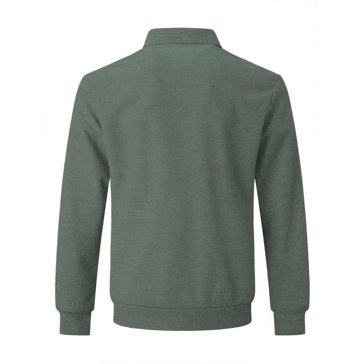 Giacca da uomo verde militare – vista posteriore