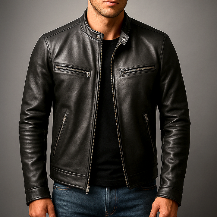 Giacca Uomo in Stile Biker