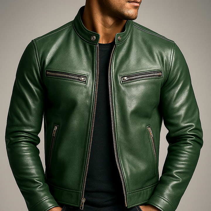 Giacca Uomo in Stile Biker