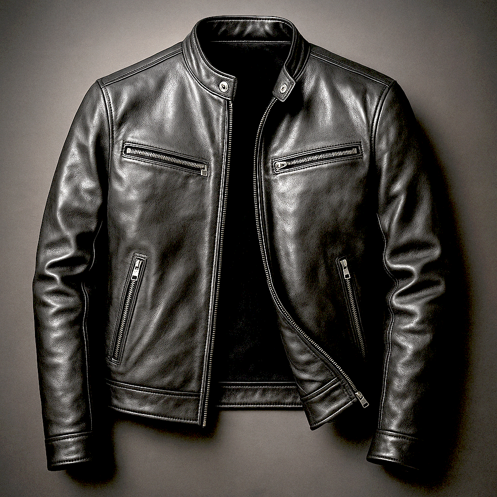 Giacca Uomo in Stile Biker