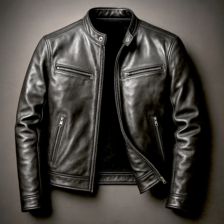 Giacca Uomo in Stile Biker