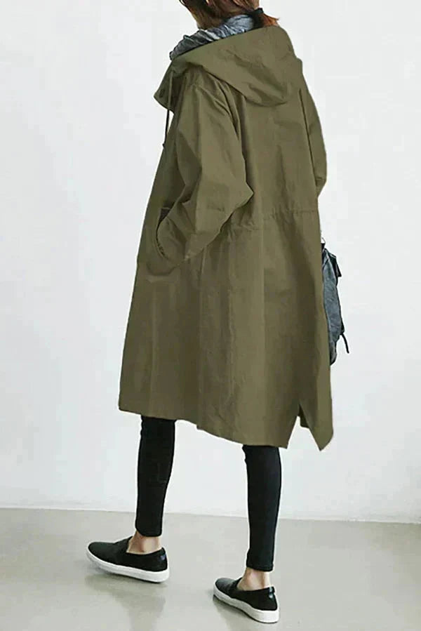 Giacca da Pioggia da Donna con Cappuccio