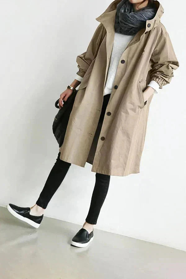Giacca da Pioggia da Donna con Cappuccio