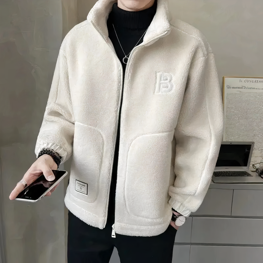 Herrenjacke mit hohem Winterkragen