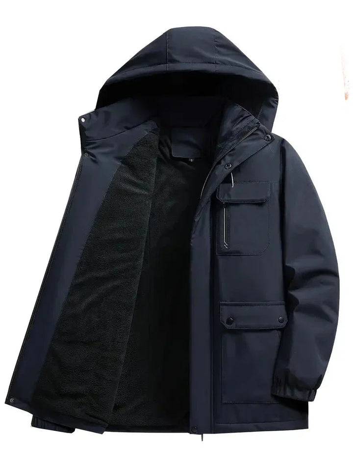 Giacca da uomo con cappuccio per tempo libero e inverno