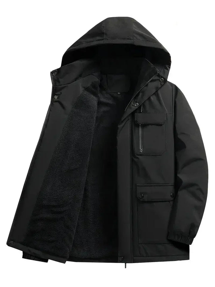 Giacca da uomo con cappuccio per tempo libero e inverno