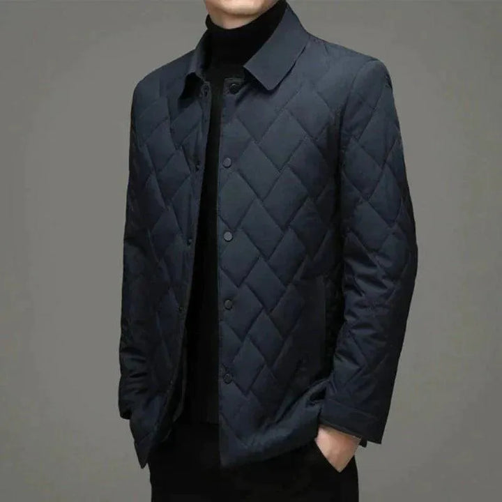 Giacca imbottita da uomo in stile blazer per lavoro e inverno