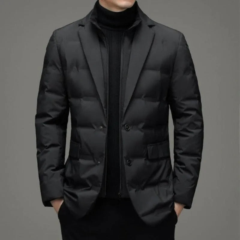 Giacca imbottita da uomo in stile blazer per lavoro e inverno