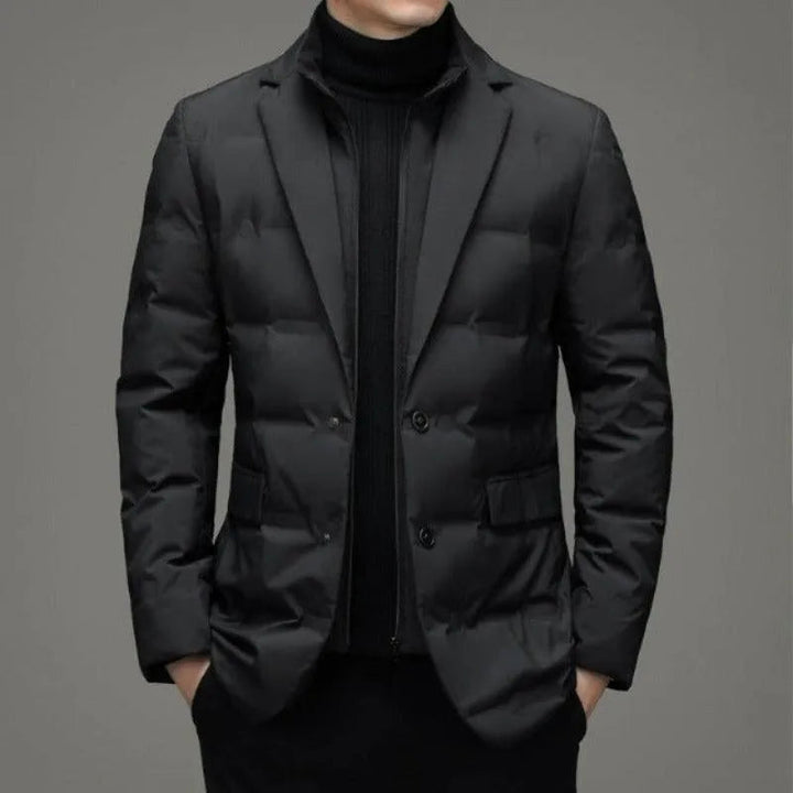Giacca imbottita da uomo in stile blazer per lavoro e inverno