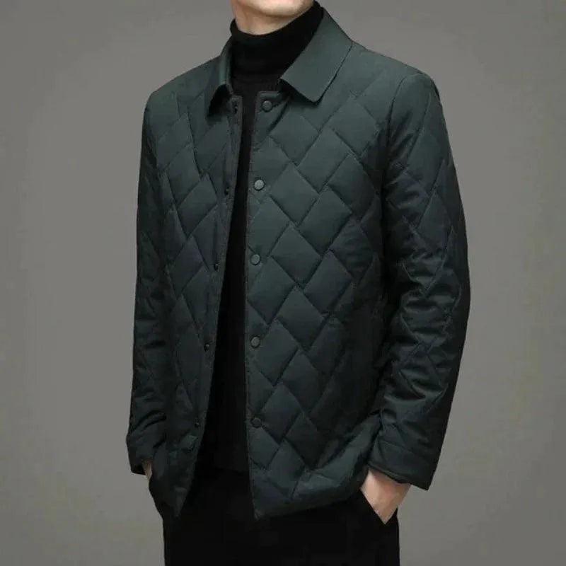 Giacca imbottita da uomo in stile blazer per lavoro e inverno