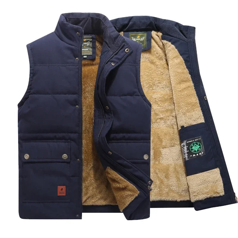 Gilet imbottito da uomo in colore blu – foto principale