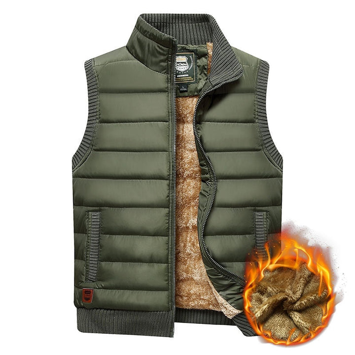 Gilet Uomo con Colletto Alto per Giornate Fredde