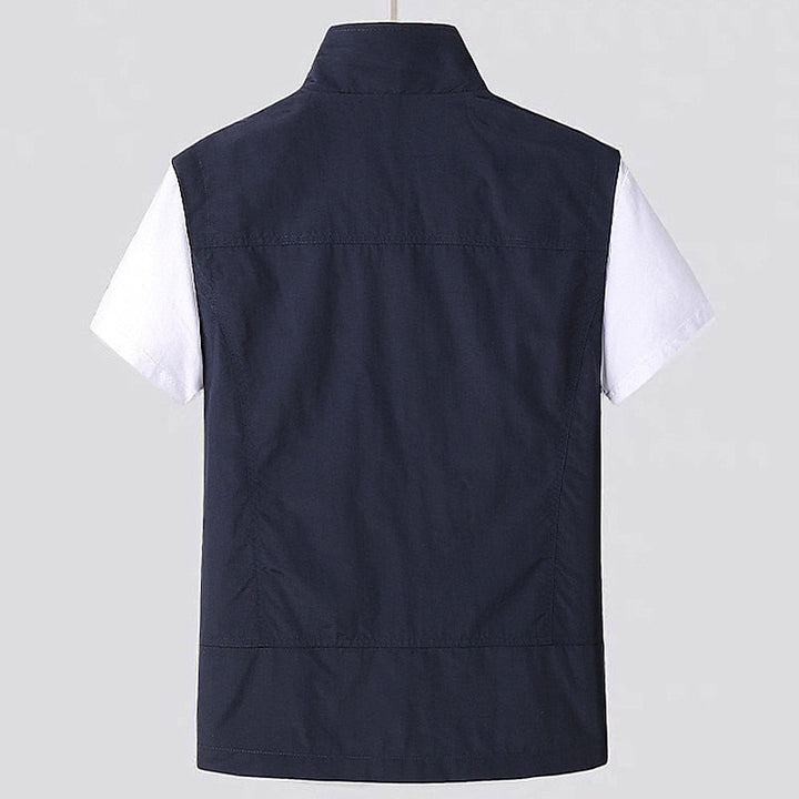 Gilet con zip da uomo per il tempo libero