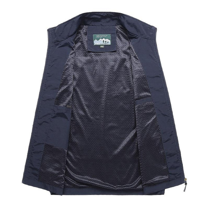 Gilet con zip da uomo per il tempo libero