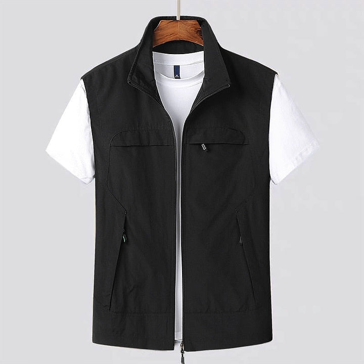 Gilet con zip da uomo per il tempo libero
