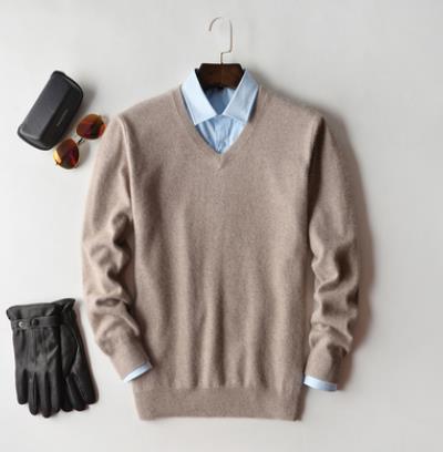 Maglione da uomo con scollo a V per uso quotidiano
