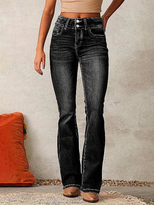 Jeans Donna a Gamba Larga per Ogni Giorno