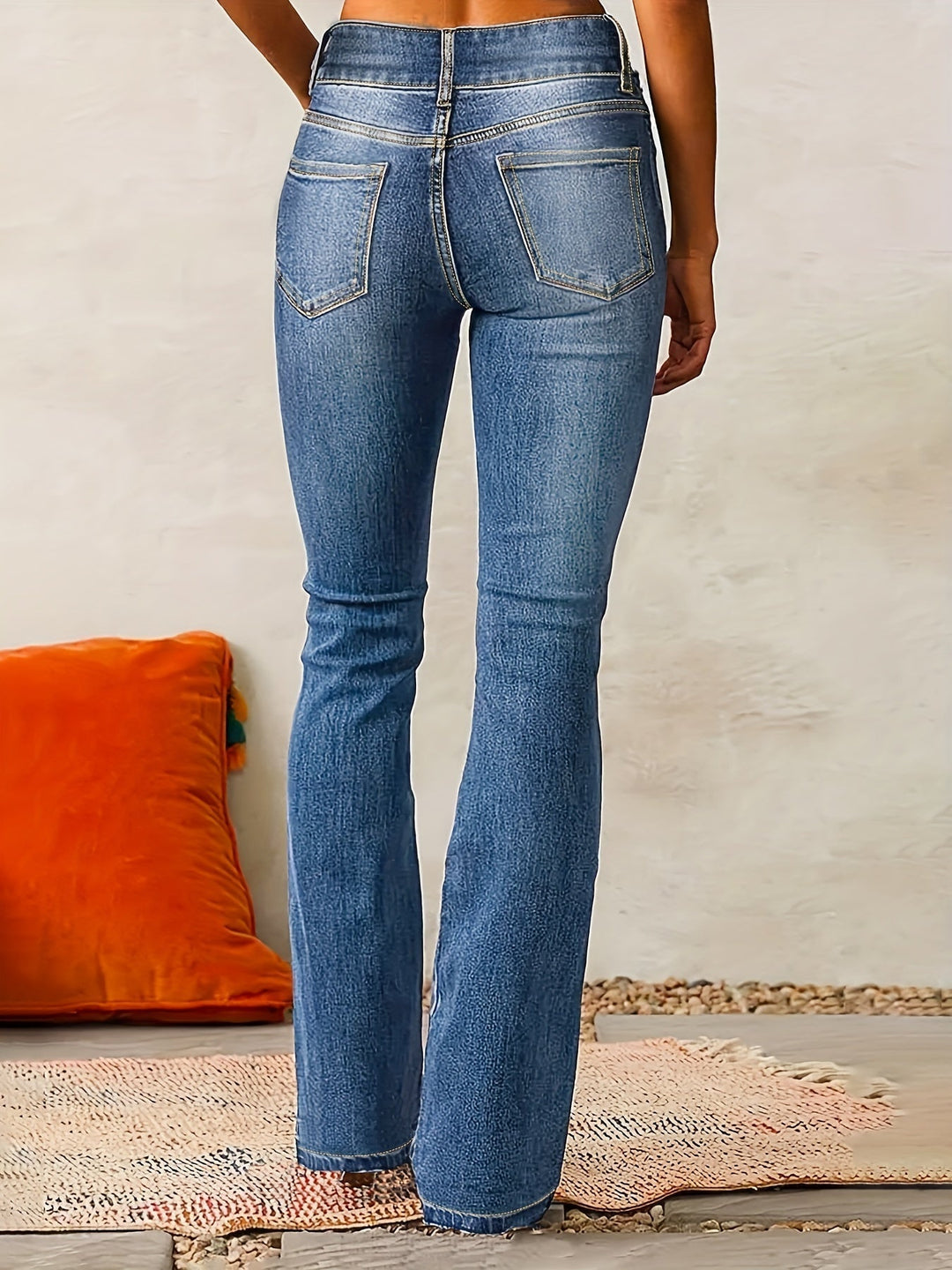 Jeans Donna a Gamba Larga per Ogni Giorno
