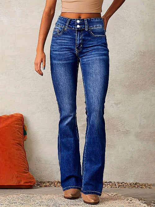 Jeans Donna a Gamba Larga per Ogni Giorno