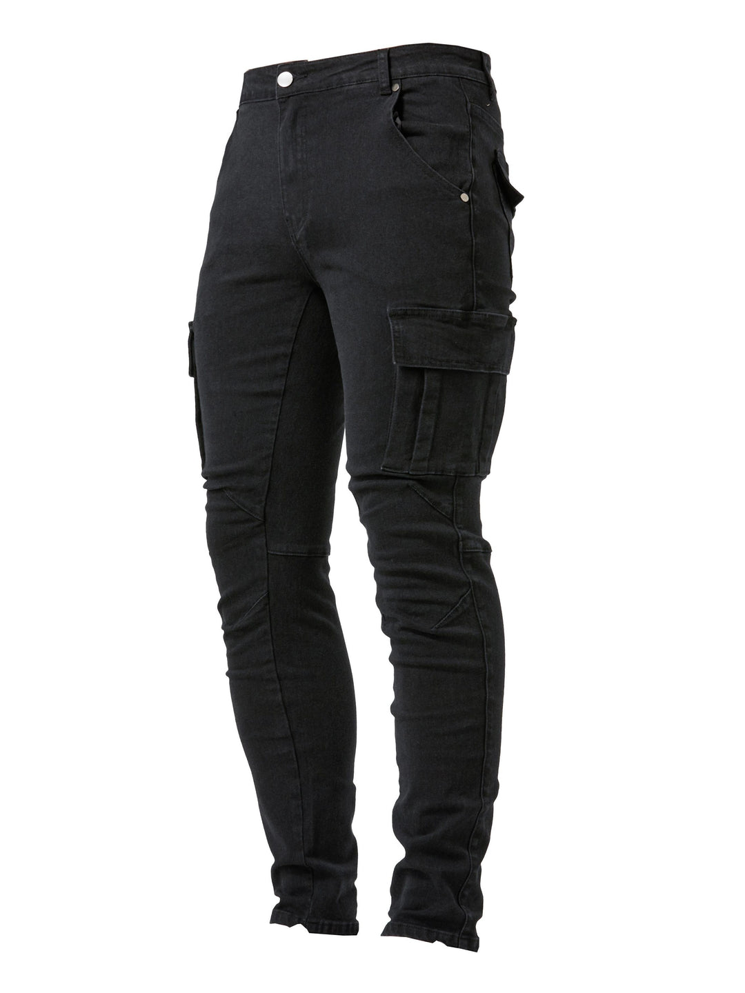 Jeans cargo da uomo slim fit per uso quotidiano