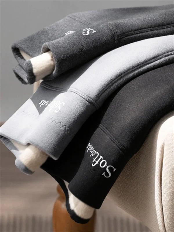 Leggings donna foderati – dettaglio dell'interno in pile