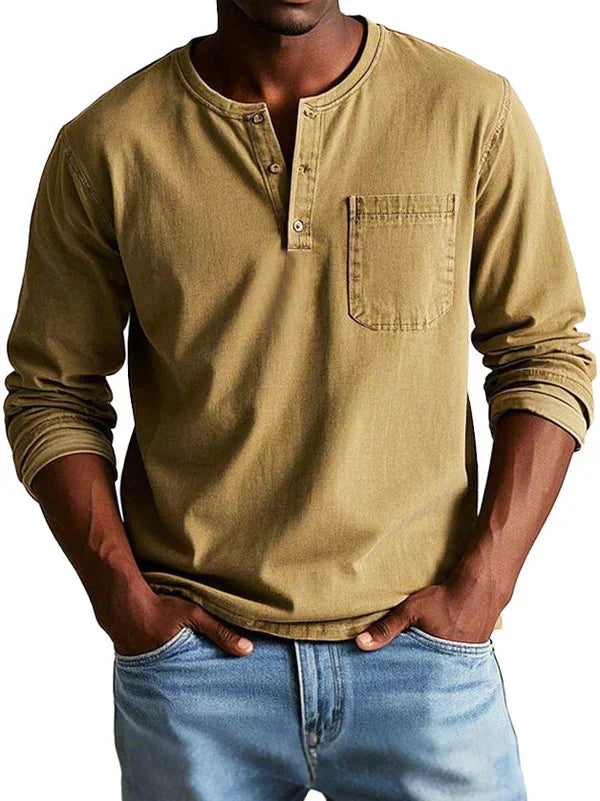 Maglia casual a maniche lunghe da uomo