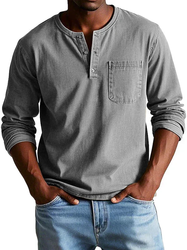 Maglia casual a maniche lunghe da uomo