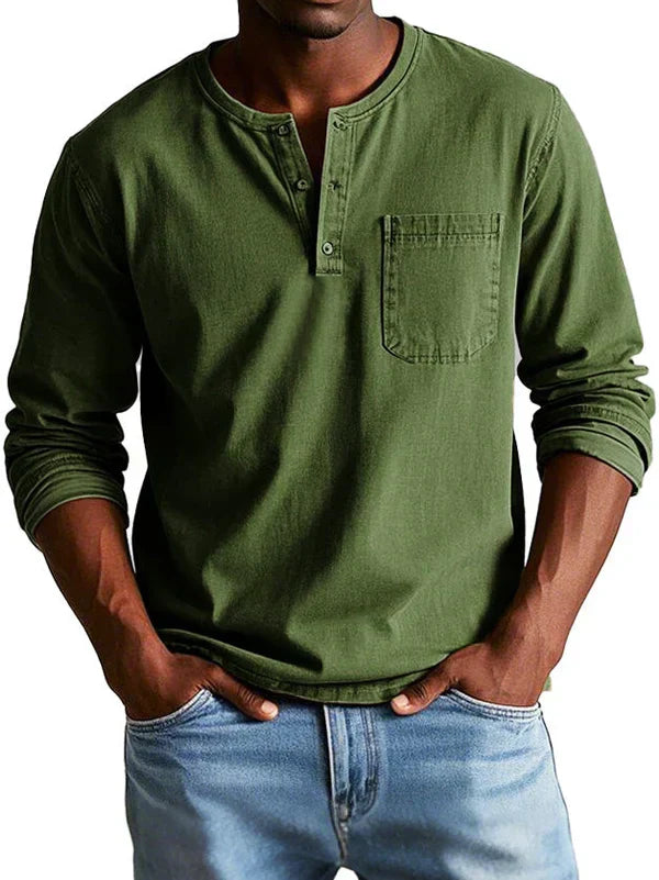 Maglia casual a maniche lunghe da uomo