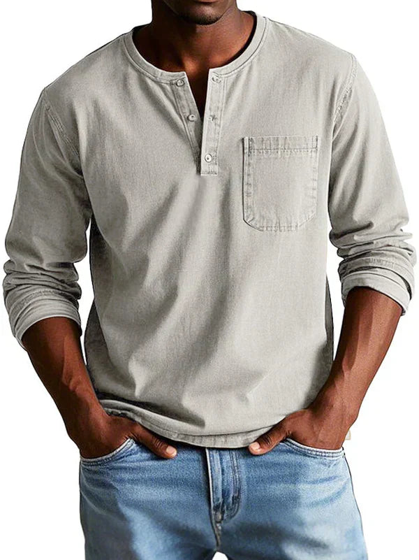 Maglia casual a maniche lunghe da uomo