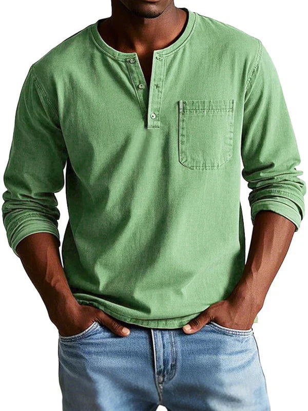 Maglia casual a maniche lunghe da uomo