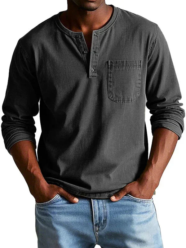 Maglia casual a maniche lunghe da uomo