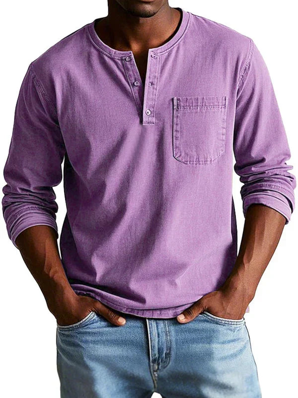 Maglia casual a maniche lunghe da uomo