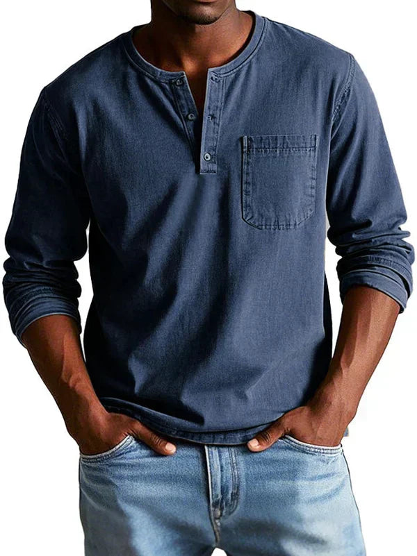 Maglia casual a maniche lunghe da uomo