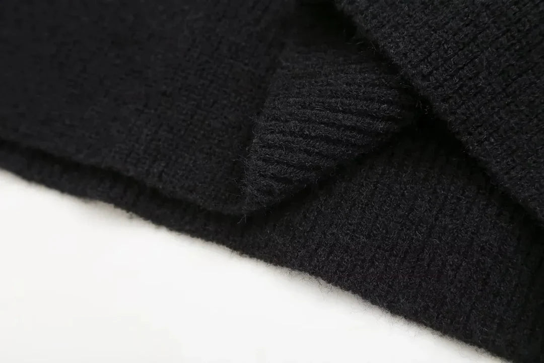 Dettaglio della maglia nera