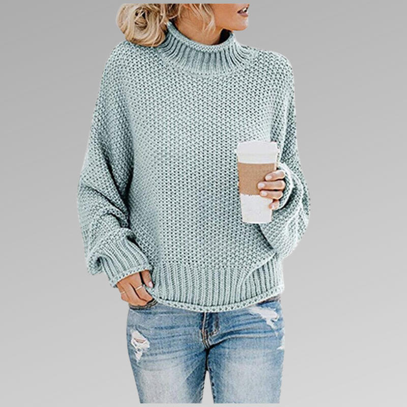 Maglione Donna a Collo Alto per le Giornate Fresche