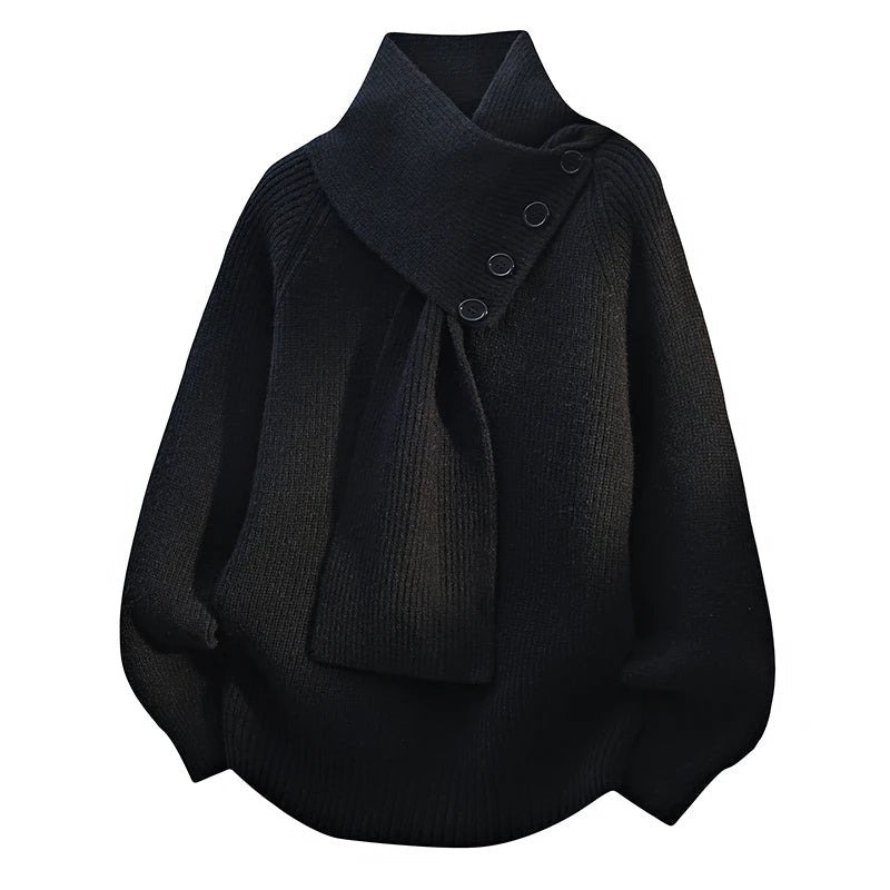 Maglione Donna con Colletto a Scialle