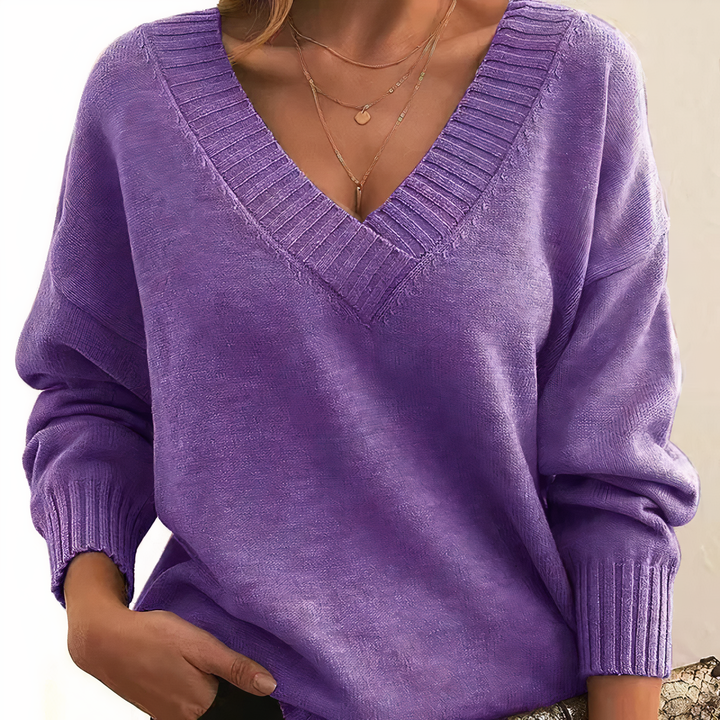 Maglione da Donna con Collo a V