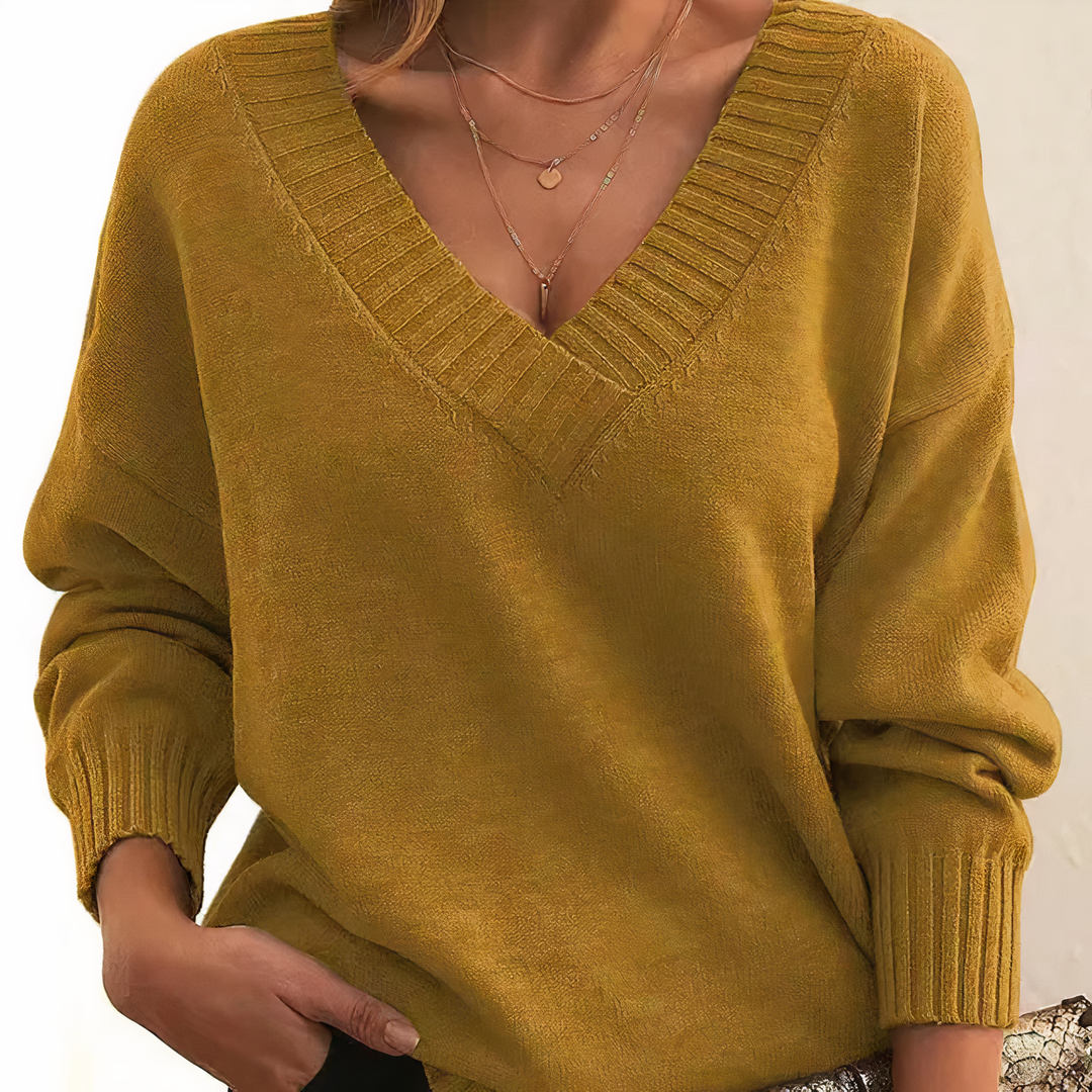 Maglione da Donna con Collo a V