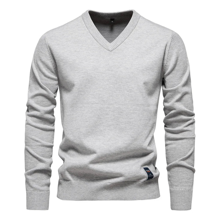 Maglione da uomo con scollo a V per il tempo libero