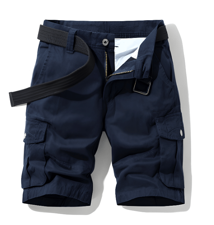 Pantaloncini cargo da uomo con cintura