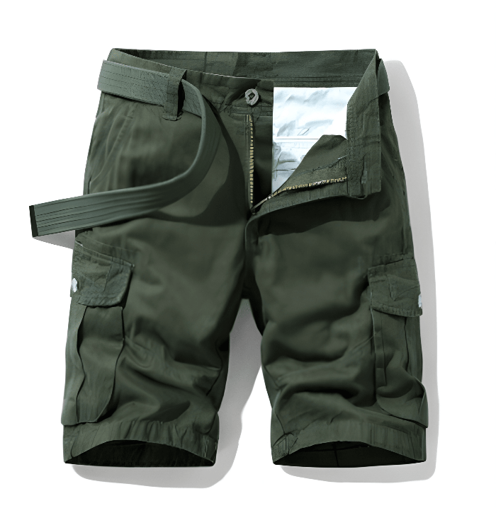 Pantaloncini cargo da uomo con cintura
