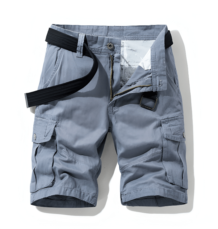 Pantaloncini cargo da uomo con cintura